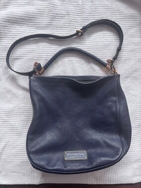Marc by Marc Jacobs navy leather hobo bag too hot to handle